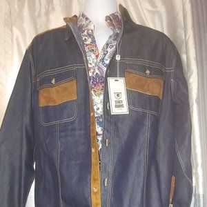 COPY - COPY - 3 pcs-Stacy Adams Jean Suit w/ dress shirt.